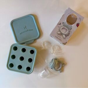 Moss & Fawn | Silicone Forage Feeder + Ice Cube Tray — Sage Green